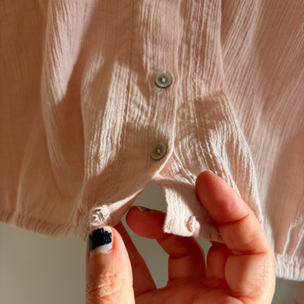 Lucky Pink Size Small Cardigan Cottagecore Soft Dainty Boho Feminine Cropped - Picture 3 of 12